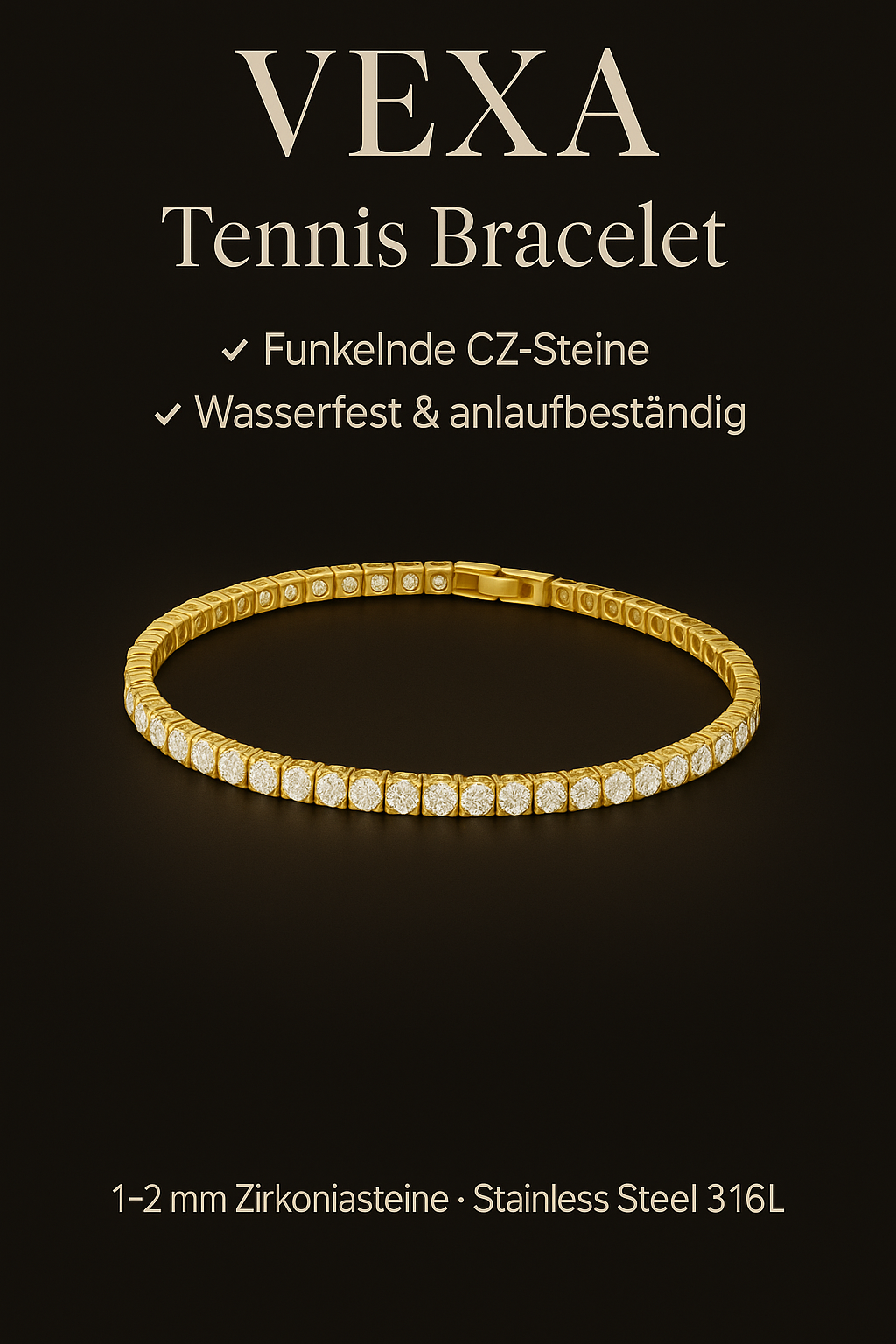 VEXA™ Micro Tennis Bracelet – 3 mm |